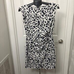 Ralph Lauren Black and White Floral Mini Dress
